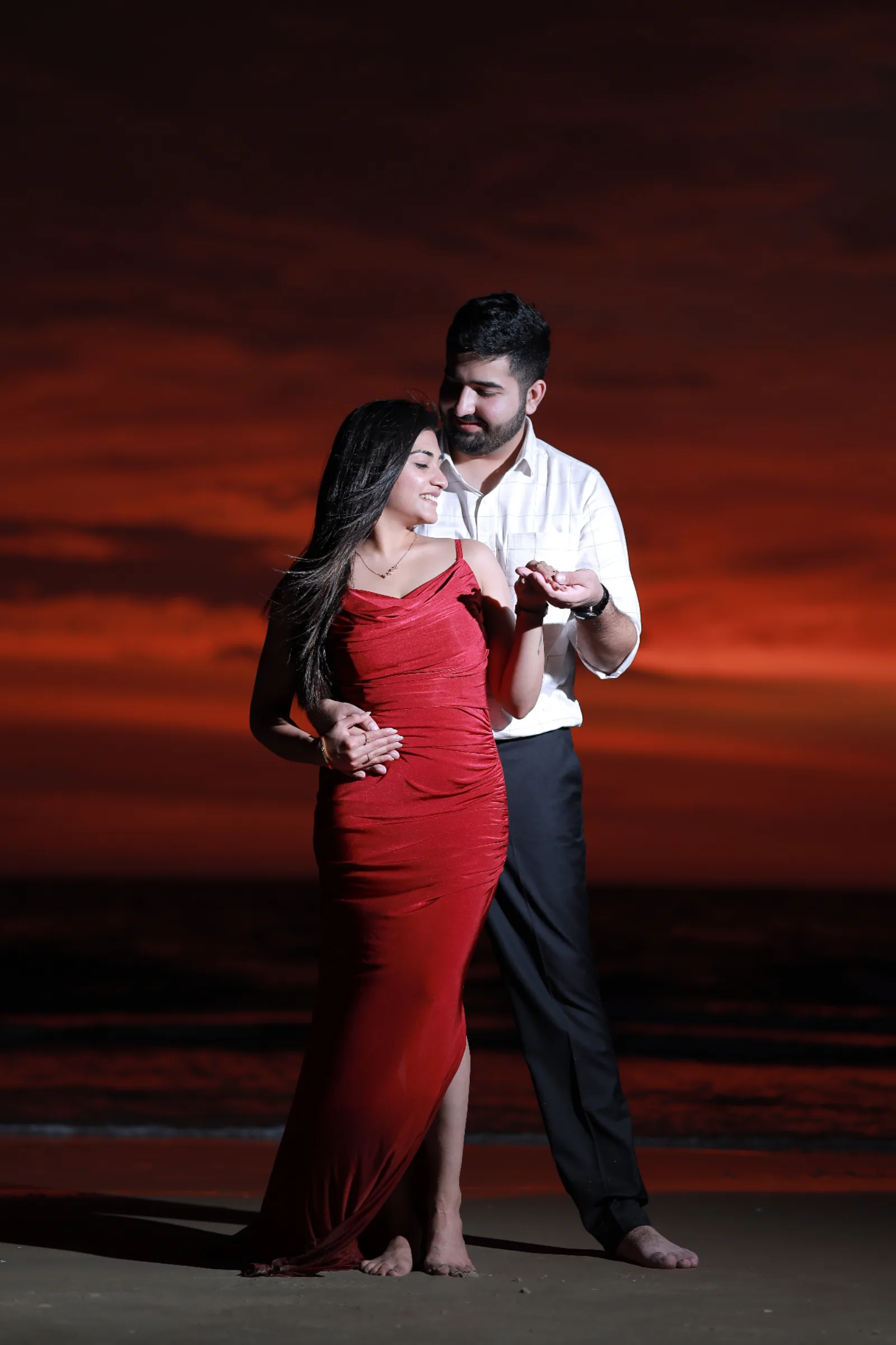 Couple at sunset